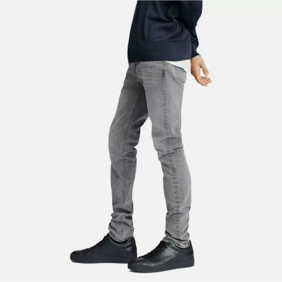 RAG & BONE Mens Jeans Grey Fit 1 Extra Slim Legs Button Fly Denim Size 31 - Picture 2 of 15